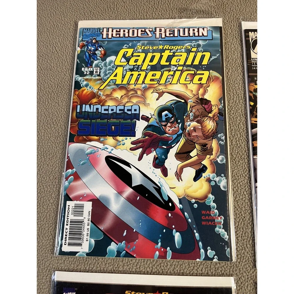 Captain America Steve‎ Rogers Comic Book Lot 4 Issues Heroes Return Universe